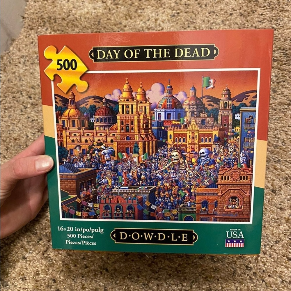 500 piece Day of the Dead DOWDLE Puzzle  16” x 20” Halloween Mexico